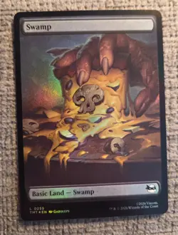 SWAMP ~ NM ~ MTG - 0255 TMT Ninja Turtles TMNT - FOIL FULL ART - Image 1