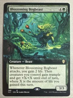 MTG / Blossoming Bogbeast / C21 / #386 / Regular (Extended Art) / Rare / NM - Image 1