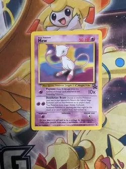 MEW #8 Black Star Promo Non Holo Rare Pokemon Card NEAR MINT - Image 1