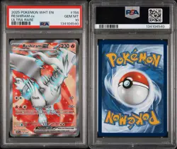 Pokemon White Flare Reshiram EX Full Art 158/086 PSA 10 - Image 3