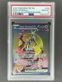 Iron Crown ex 206/162 SIR Pokemon Temporal Forces PSA 10 GEM MINT - Image 1