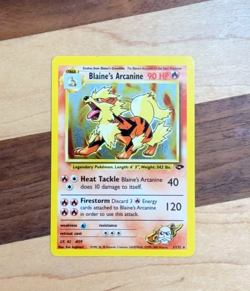 Blain’s Arcanine #1 - Gym Challenge 2000 Pokemon - 1/132 Holo Rare NM - Image 2