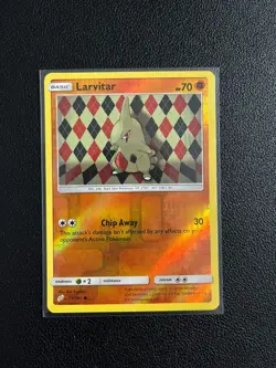 Larvitar 79/181 Common Reverse Holo Pokemon Sun and Moon Team Up 2019 - Image 1