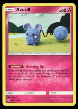 Azurill 146/236 Regular Common LP - Cosmic Eclipse 2019 - Pokemon TCG - Image 1