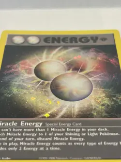 Pokemon TCG-Miracle Energy 16/105 Neo Destiny Holo- Rare/Vintage - Image 3