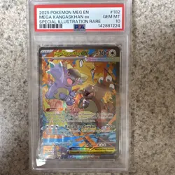 Pokemon Mega Kangaskhan ex Special Illustration Rare Holo Me01 182/132 PSA 10 - Image 1
