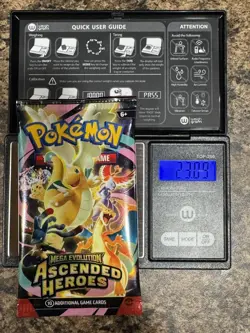 Pokemon Ascended Heroes VERY HEAVY 23.09g New Sealed Booster Pack God PackUUU - Image 1