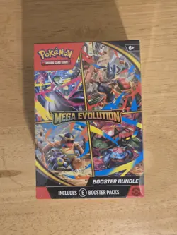 Pokemon TCG Mega Evolution Booster Bundle – Factory Sealed – 6 Booster Packs - Image 1