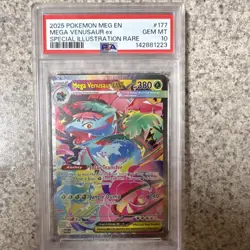 Mega Venusaur ex 177/132 Special Illustration Rare Holo 2025 Pokemon PSA 10 - Image 1