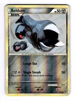 Beldum Undaunted #43 (2010) Common Reverse Holo LP Pokemon - Image 1