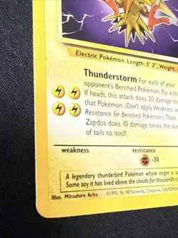 Zapdos - 30/62 Fossil - Pokemon TCG - 1999 Regular. NM - Image 2
