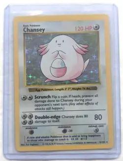 Pokemon Chansey 003/102 Base Set (Shadowless) Holo Rare - Image 1