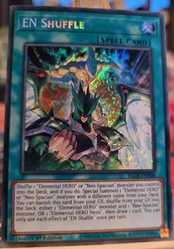 Yu-Gi-Oh BLCR-EN008 en Shuffle Secret Rare 1st Edition NM Condition - Image 2