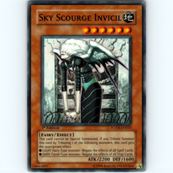 Yugioh Sky Scourge Invicil FOTB-EN023 1st Edition Super Rare Holo - NM 💎 - Image 1