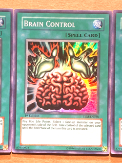 yugioh 3X Brain Control TLM-EN038 1st + Big Shield Guardna DB1-EN097 - Image 5