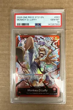 2025 One Piece ST21-001 Monkey D Luffy PSA 10 - Image 1