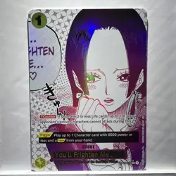 ONE PIECE Boa Hancock, You'll Frighten Me...💟 Alt Art OP14-118 English Mint - Image 1