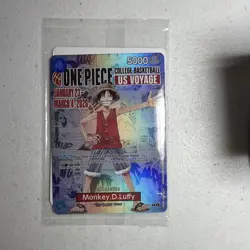 One Piece Monkey D. Luffy Voyage College Basketball Promo Card St. Johns SEALED - Image 1