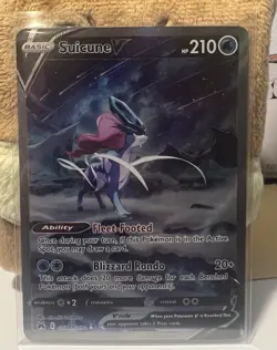 Suicune v Crown Zenith Galarian Gallery Holo Ultra Rare Card GG38 GG70 - Image 1