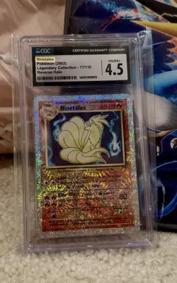 Pokemon 2002 Legendary Collection Ninetales Reverse Holo Card 17/110 - Image 1