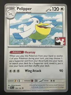 NM Pelipper 159/193 Uncommon - Play! Prize Pack Series 4 - Pokemon Card - Image 1