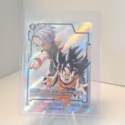 Bandai Dragon Ball Super Foil Battle Card Son Goten/Trunks Youth SB02-025 - Image 1