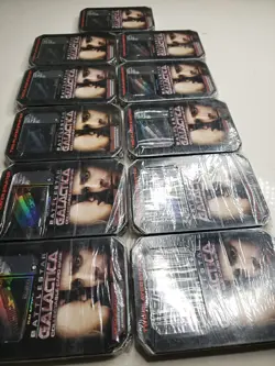 11pc BATTLESTAR GALACTICA Collectable Card Game Two-Player Starter Set sealed - Image 2