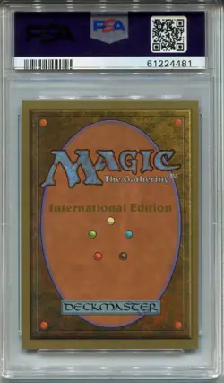 MTG Magic The Gathering International Edition Card Dark Ritual PSA 9 - Image 2