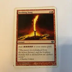 Seething Song MP 9th Edition 9ED 216 / 350 MTG English Regular Add RRRRR - Image 1