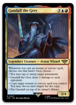 Gandalf the Grey #207 (NM) Lord of the Rings LTR Magic MTG - Image 1
