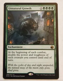 Unnatural Growth MID #206 Rare Regular NM+ - Image 1