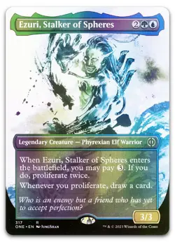 Ezuri, Stalker of Spheres (Showcase) #317 (Foil) NM Phyrexia All Will Be One - Image 1