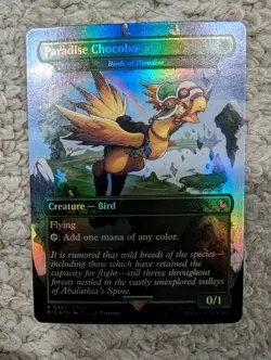 Paradise Chocobo - Birds of Paradise (Borderless) Foil, P0483, Final Fantasy, NM - Image 1