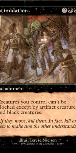 Intimidation LP Light Play Mercadian Masques MTG [10430] - Image 1