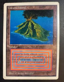 Volcanic Island Magic the Gathering Unlimited Edition Dual Land MTG English - Image 1