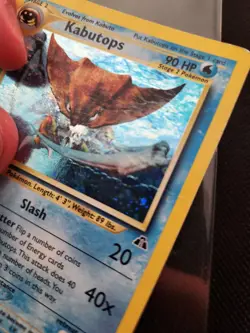 Kabutops Neo Discovery Holo Rare 6/75 Pokemon HP/Dmg - Image 2