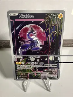 Pokemon TCG Miraidon SVP013 Pokemon Center Stamped Black Star Promo - NM - Image 1