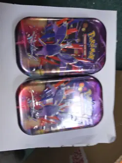 2x Pokemon TCG Mega Evolution Mini Tin Mega Latios NEW AND FACTORY SEALED - Image 1