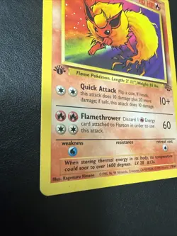 Pokemon - Jungle - 19/64 - Flareon - 1st Edition - Vintage - 1999 - WOTC - Image 2