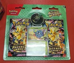 Pokemon TCG Mega Evolution Ascended Heroes 2 Pack Blister Tangela Promo Sealed - Image 1