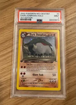 Pokemon Dark Donphan TCG Holo Rare Unlimited Neo Destiny LP First Edition - Image 1