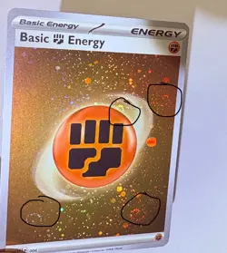 Pokemon 151 Fighting Energy 006 - 4x Swirls - Cosmos Holo NM/M - Image 1