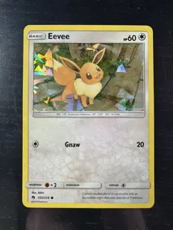 Pokemon TCG - EEVEE - #155 - CRACKED ICE HOLO - PROMO - LOST THUNDER (2018) - LP - Image 1