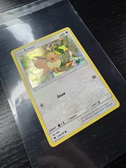 Pokemon TCG - EEVEE - #155 - CRACKED ICE HOLO - PROMO - LOST THUNDER (2018) - LP - Image 3