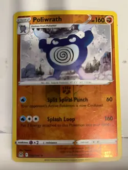 Poliwrath 085/196 Lost Origin Pokemon Reverse Holo Foil Rare - Image 1