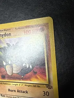 Rhydon 45/64 Uncommon 1st Edition Jungle Pokemon HP - Image 4