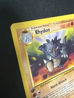 Rhydon 45/64 Uncommon 1st Edition Jungle Pokemon HP - Image 5