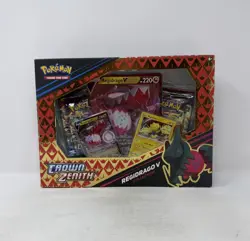 Pokemon TCG Sword & Shield Crown Zenith Regidrago V Collection Sealed Box - Image 1