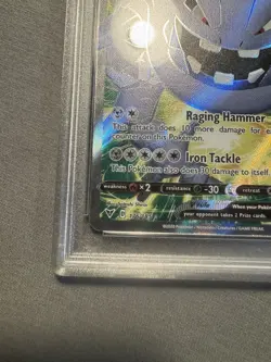 Pokemon Steelix V Swsh04 Vivid Voltage 176/185 Ultra Rare Full Art Holo PSA 10 - Image 4
