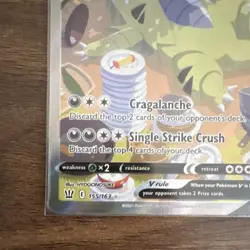 Pokemon Tyranitar V 155/163 Ultra Rare Full Art Single Strike Holo Battle Styles - Image 4